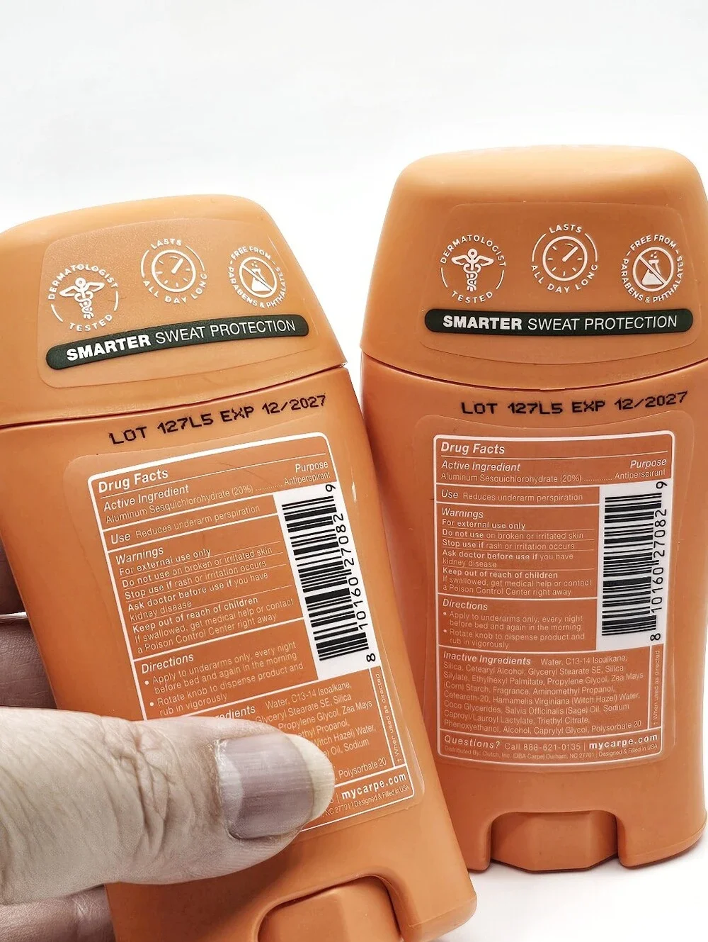 Carpe Birchwood & Lavender Antiperspirant Deodorant - Never Opened (SET OF 2)